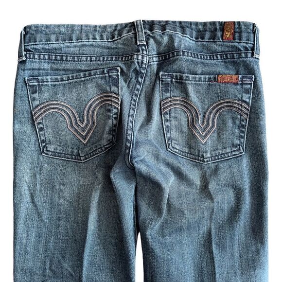 7 For All Mankind Hale Straight Cut Jeans Size 27 - Picture 5 of 15